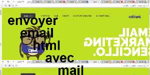 envoyer email html avec mail
