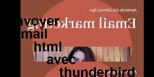 envoyer mail html avec thunderbird