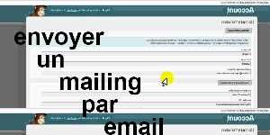 envoyer un mailing par email