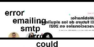 error emailing smtp error could not connect smtp host sugar crm