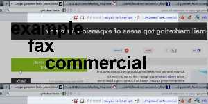 example fax commercial