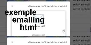 exemple emailing html