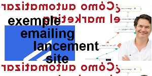 exemple emailing lancement site