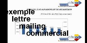 exemple lettre mailing commercial
