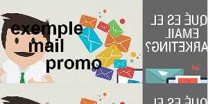 exemple mail promo