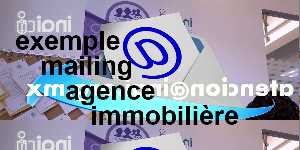 exemple mailing agence immobilière