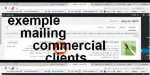 exemple mailing commercial clients