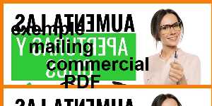 exemple mailing commercial PDF