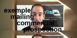exemple mailing commercial prospection