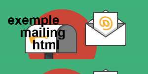 exemple mailing html
