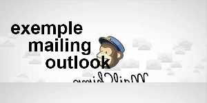 exemple mailing outlook