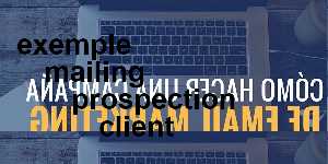 exemple mailing prospection client
