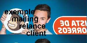 exemple mailing relance client