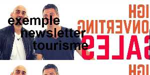 exemple newsletter tourisme