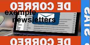 exemple newsletters