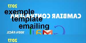 exemple template emailing
