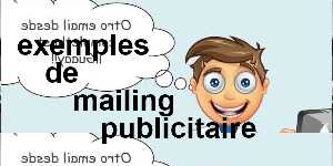 exemples de mailing publicitaire
