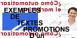 EXEMPLES DE TEXTES PROMOTIONS D'un produit