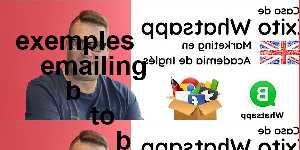 exemples emailing b to b