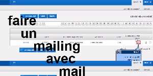 faire un mailing avec mail