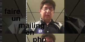 faire un mailing en php