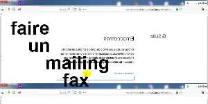 faire un mailing fax