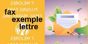 fax exemple lettre
