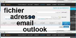 fichier adresse email outlook