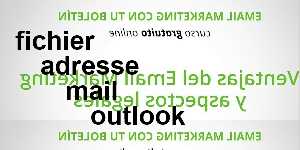 fichier adresse mail outlook