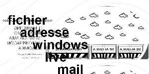 fichier adresse windows live mail