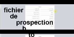 fichier de prospection b to b gratuit
