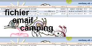 fichier email camping