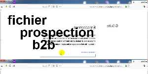 fichier prospection b2b