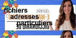 fichiers adresses particuliers