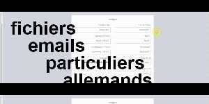 fichiers emails particuliers allemands