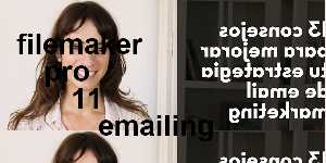 filemaker pro 11 emailing