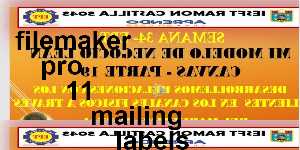 filemaker pro 11 mailing labels