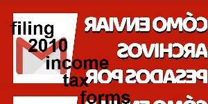 filing 2010 income tax forms