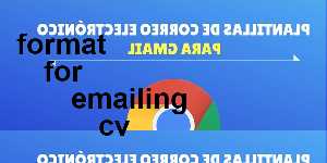format for emailing cv