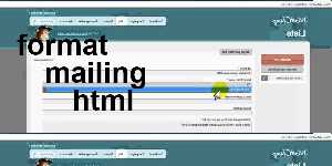 format mailing html
