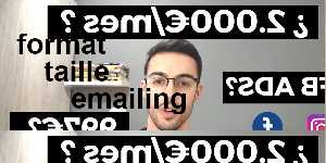 format taille emailing
