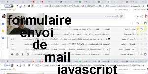 formulaire envoi de mail javascript