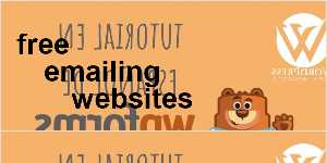 free emailing websites