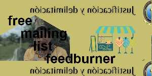 free mailing list feedburner