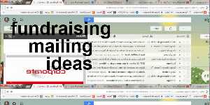 fundraising mailing ideas