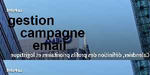 gestion campagne email