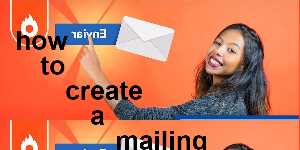 how to create a mailing list in html