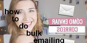 how to do bulk emailing