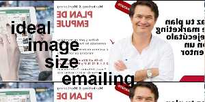 ideal image size emailing