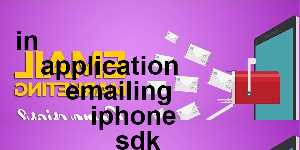 in application emailing iphone sdk